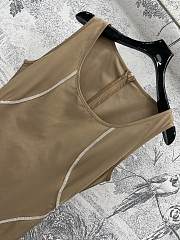 Okify Fendi Cotton Dress In Beige SML  - 4