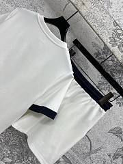 Okify Loewe Set Of White T-shirt And Shorts SML  - 4