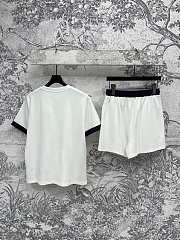 Okify Loewe Set Of White T-shirt And Shorts SML  - 3