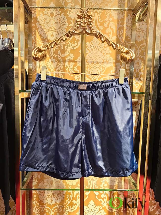 Okify Dolce & Gabbana Dark Blue Shorts For Beach S-XL  - 1