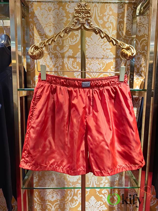 Okify Dolce & Gabbana Red Shorts For Beach S-XL  - 1