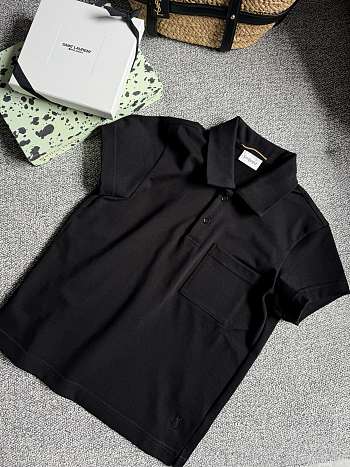Okify YSL Black Polo Shirt SML