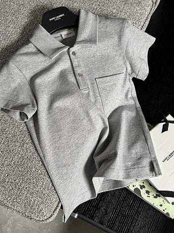 Okify YSL Gray Polo Shirt SML