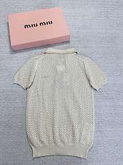 Okify MiuMiu Beige Polo Shirt SML  - 5