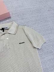 Okify MiuMiu Beige Polo Shirt SML  - 4