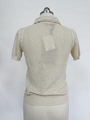 Okify MiuMiu Beige Polo Shirt SML  - 3