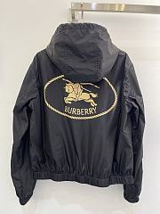 Okify Burberry Black Windbreaker Jacket 24069 - 3