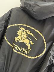 Okify Burberry Black Windbreaker Jacket 24069 - 2