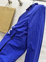 Okify Burberry Blue Short Hooded Sun Protection Jacket S-2XL  - 5