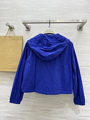 Okify Burberry Blue Short Hooded Sun Protection Jacket S-2XL  - 4