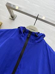 Okify Burberry Blue Short Hooded Sun Protection Jacket S-2XL  - 2