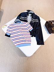 Okify Prada Short Sleeved Knit Top  - 4