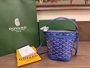 Okify Goyard Petit Flot Mini Bucket Bag In Dark Blue 17.5x12x10cm - 4