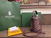 Okify Goyard Petit Flot Mini Bucket Bag In Dark Red 17.5x12x10cm - 6