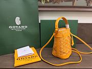 Okify Goyard Petit Flot Mini Bucket Bag In Yellow 17.5x12x10cm - 3