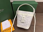 Okify Goyard Petit Flot Mini Bucket Bag In White 17.5x12x10cm - 5