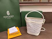 Okify Goyard Petit Flot Mini Bucket Bag In White 17.5x12x10cm - 3