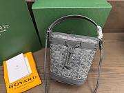 Okify Goyard Petit Flot Mini Bucket Bag In Gray 17.5x12x10cm - 3