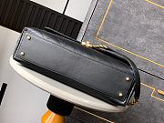 Okify CC Flap Bag With Top Handle In Black 37cm  - 3