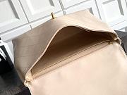 Okify CC Flap Bag With Top Handle In Beige 37cm  - 6