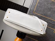 Okify CC Flap Bag With Top Handle In White 37cm  - 2