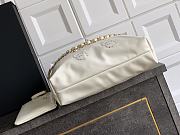Okify CC 22 Calfskin Handbag In White 37cm - 5