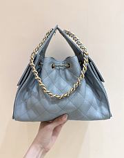 Okify CC 25 Hobo Bag In Blue 30x26x14cm - 2