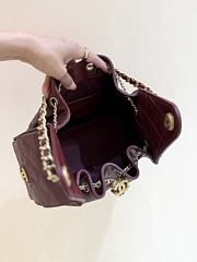 Okify CC 25 Hobo Bag In Dark Red 30x26x14cm - 4