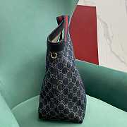 Okify Gucci Giglio Large Tote Bag In Dark Blue 60x47x16cm - 3