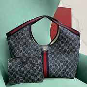 Okify Gucci Giglio Large Tote Bag In Dark Blue 60x47x16cm - 1