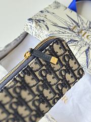 Okify Dior Oblique Long Wallet In Dark Blue 19.5x10.5x3cm - 5