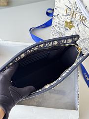 Okify Dior 30 Montaigne Dea Pouch In Dark Blue 26x19.5x7cm - 4