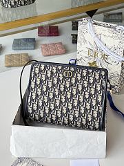 Okify Dior 30 Montaigne Dea Pouch In Dark Blue 26x19.5x7cm - 1
