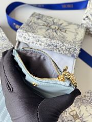 Okify Dior Dahlia Wallet In Light Blue 11.5x9x2cm - 3