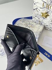 Okify Dior Dahlia Wallet In Black 11.5x9x2cm - 6