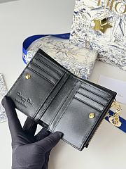 Okify Dior Dahlia Wallet In Black 11.5x9x2cm - 5