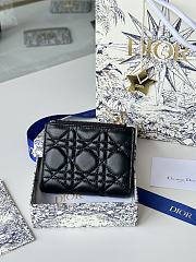 Okify Dior Dahlia Wallet In Black 11.5x9x2cm - 4