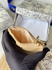 Okify Dior Dahlia Wallet In Beige 11.5x9x2cm - 6
