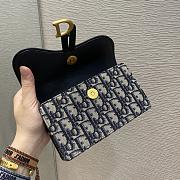Okify Dior Waist Bag In Blue Oblique 17x10x3.5cm - 3