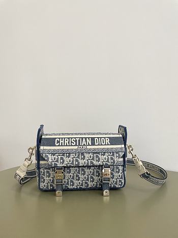 Okify Dior Small Diorcamp Bag In Blue 23x8x15cm