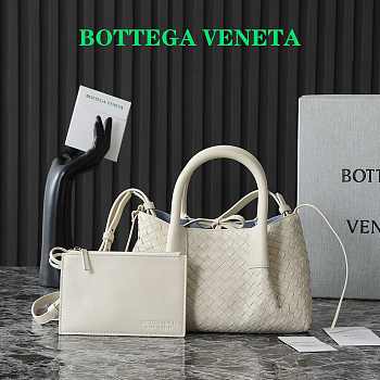 Okify Bottega Veneta Small Pinacoteca Bag In White 24x15x12cm