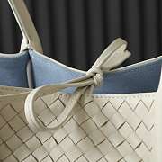 Okify Bottega Veneta Pinacoteca Bag In White 43x23x17.5cm - 5