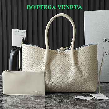 Okify Bottega Veneta Pinacoteca Bag In White 43x23x17.5cm