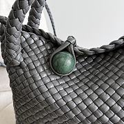 Okify Bottega Veneta Small Tosca Bag In Gray 20x15.5x7cm - 3