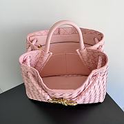 Okify Bottega Veneta Andiamo Bag In Pink 32x24x12cm  - 5