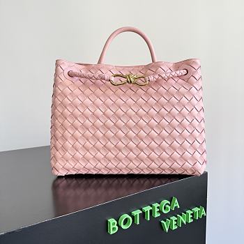 Okify Bottega Veneta Andiamo Bag In Pink 32x24x12cm 