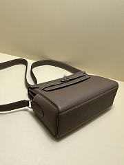 Okify Hermes Kelly Messenger PM Bag In Gray 27x19x10cm  - 5