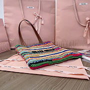 Okify MiuMiu Crochet Colorful Tote Bag 30x38cm  - 2