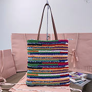 Okify MiuMiu Crochet Colorful Tote Bag 30x38cm  - 5