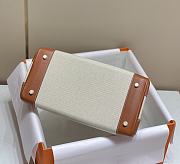 Okify Hermes Birkin 35 Bag In Golden Brown Swift And White Canvas  - 3